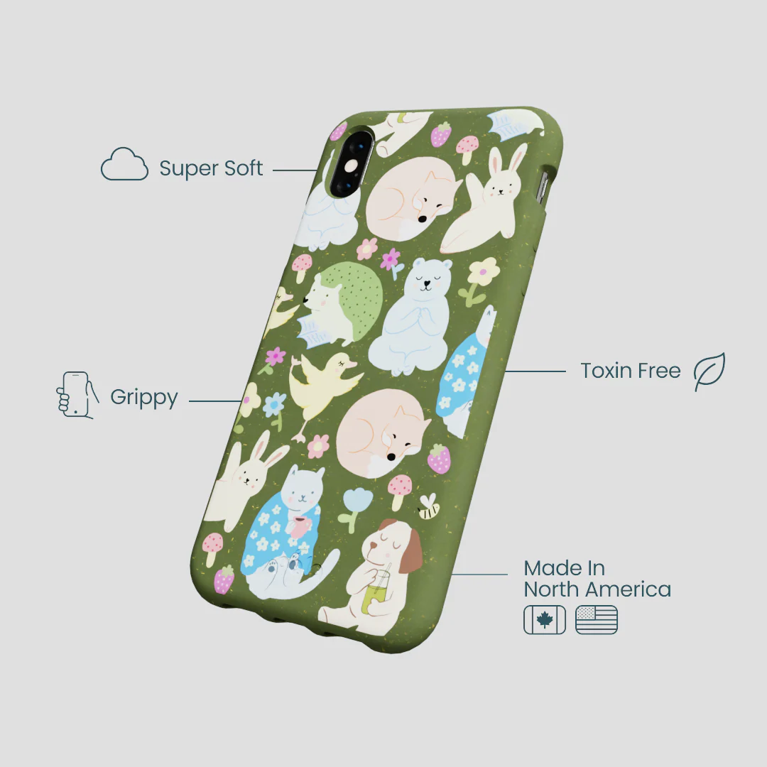 Forest Floor Wellness Creatures iPhone XR Case - Image 4