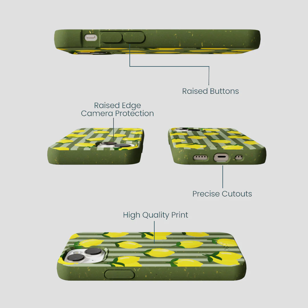 Forest Floor Zesty Lines iPhone 13 Mini Case - Image 3