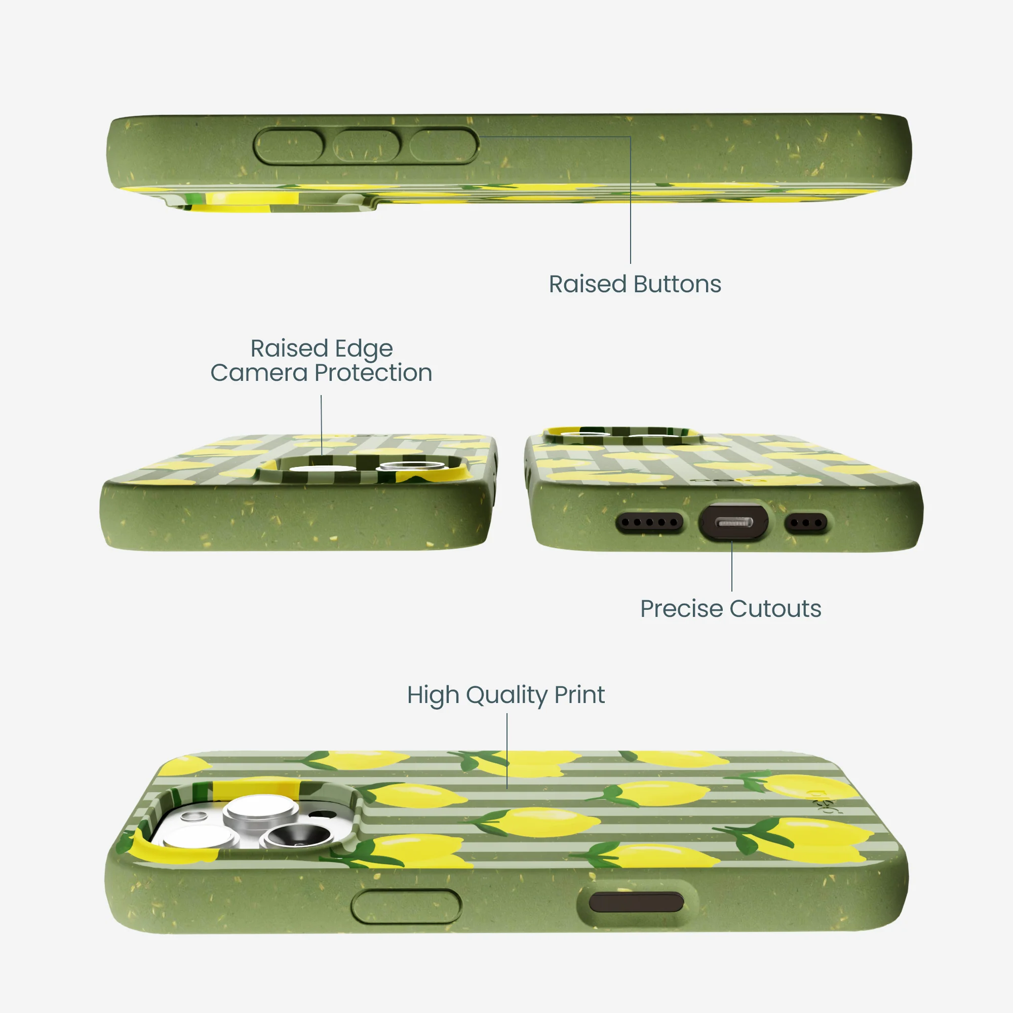 Forest Floor Zesty Lines iPhone 16 Pro Max Case - Image 3