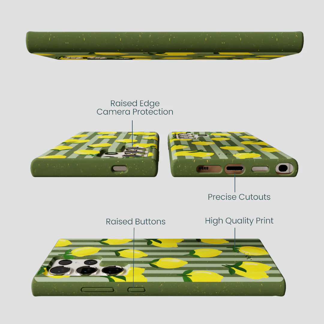 Forest Floor Zesty Lines Samsung Galaxy S24 Ultra Case - Image 3