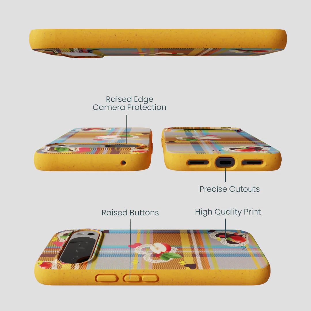 Honey Apple Plaid Google Pixel 10 Pro XL Case - Image 3