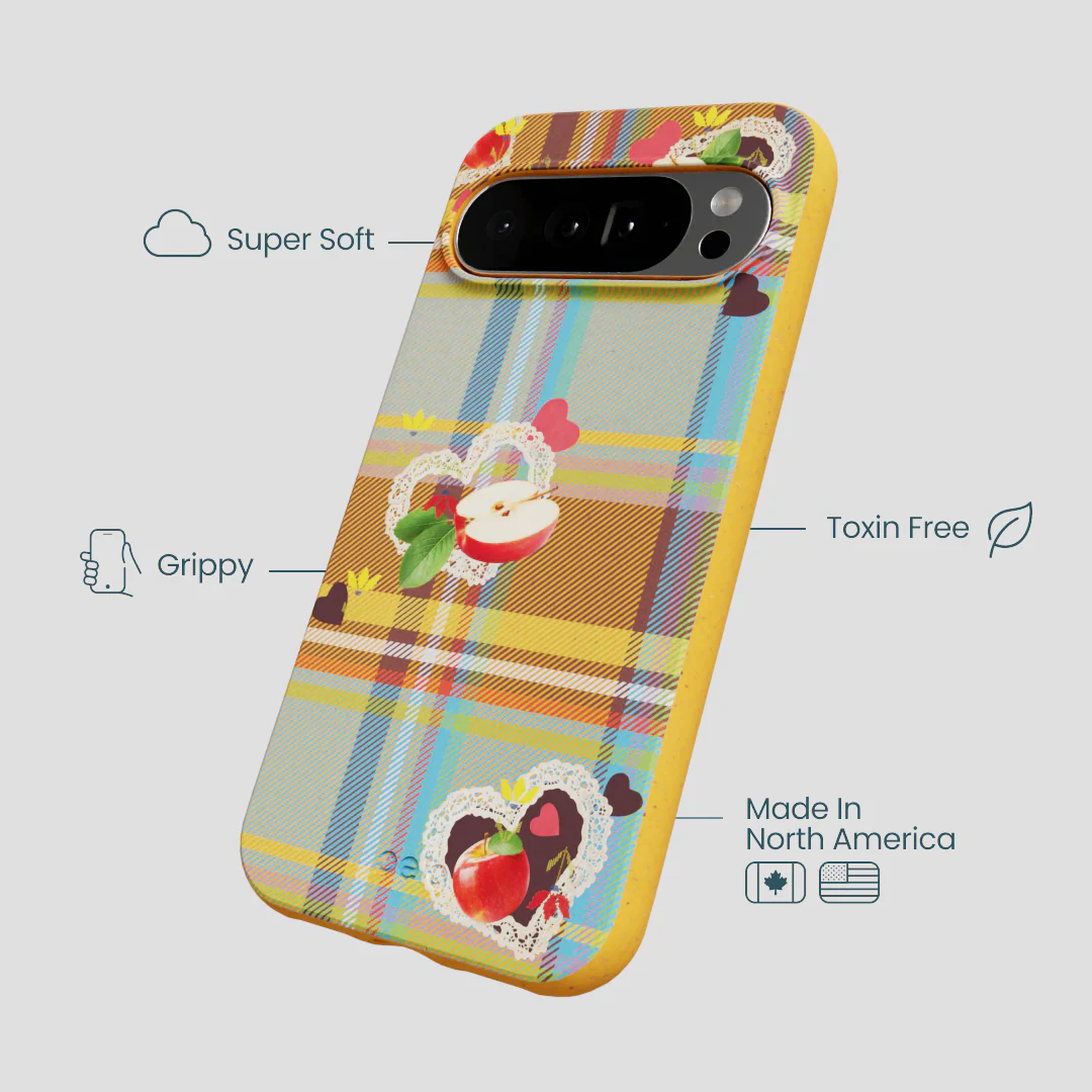 Honey Apple Plaid Google Pixel 10 Pro XL Case - Image 4