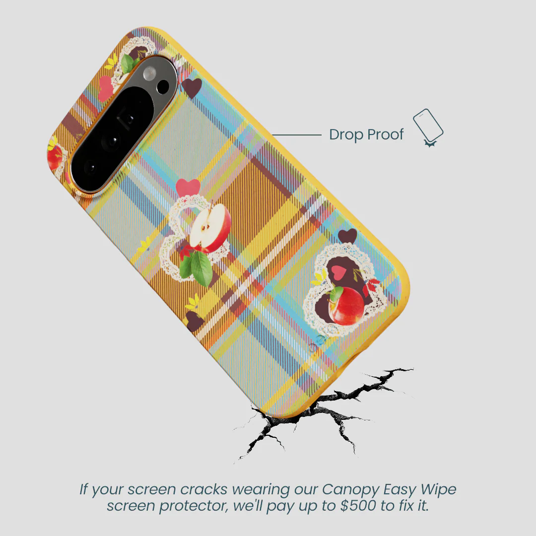 Honey Apple Plaid Google Pixel 10 Pro XL Case - Image 5