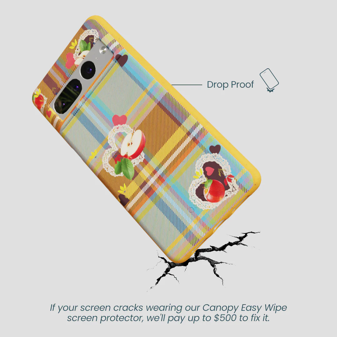 Honey Apple Plaid Google Pixel 7 Pro Case - Image 5