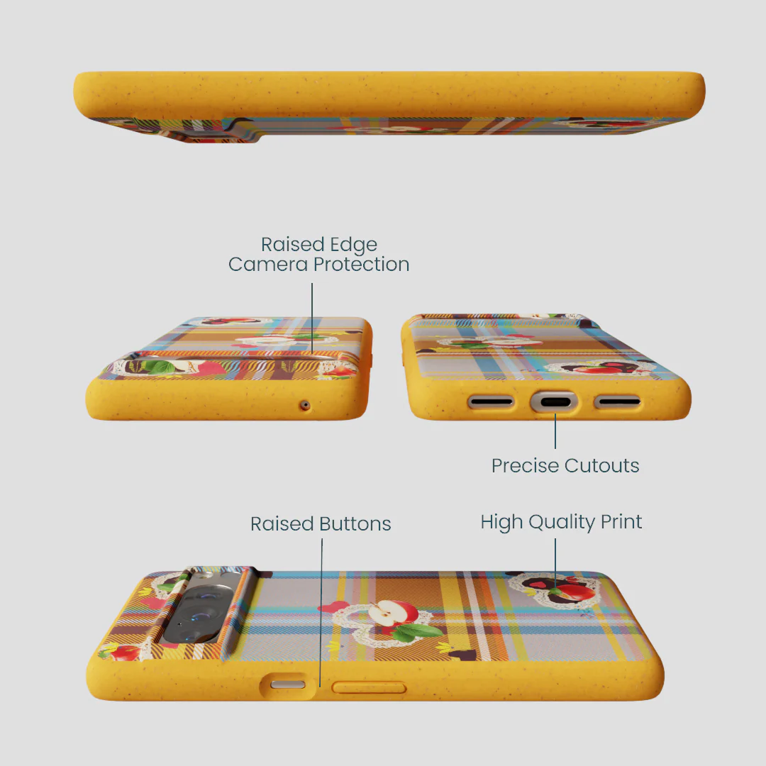 Honey Apple Plaid Google Pixel 8 Pro Case - Image 3
