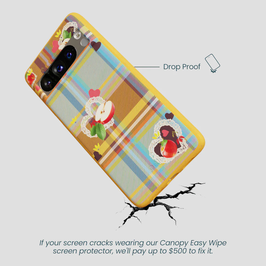 Honey Apple Plaid Google Pixel 8 Pro Case - Image 5