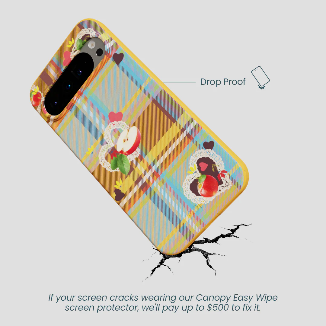 Honey Apple Plaid Google Pixel 9 Pro XL Case - Image 5