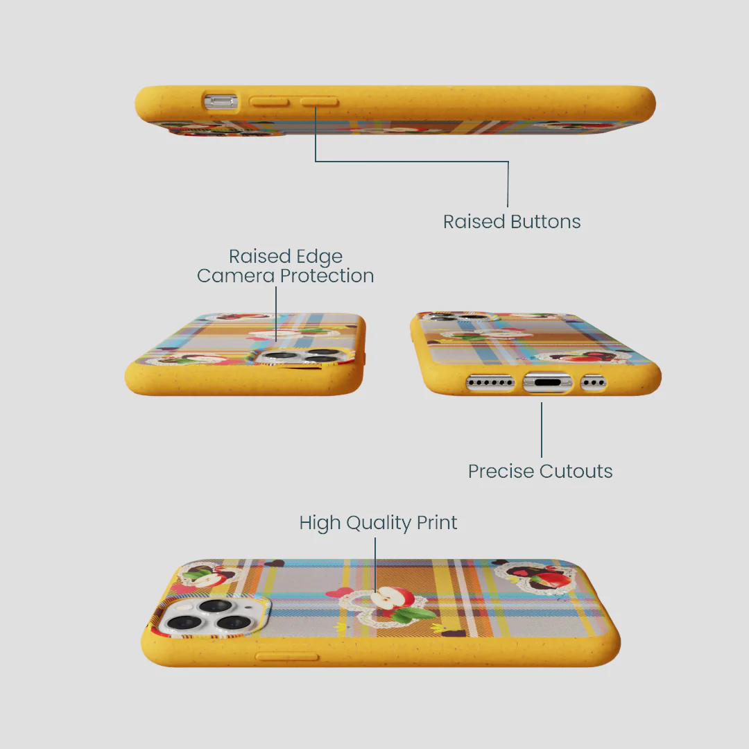 Honey Apple Plaid iPhone 11 Pro Case - Image 3