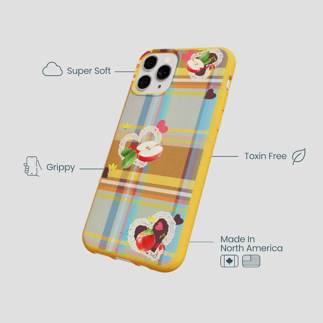 Honey Apple Plaid iPhone 11 Pro Case - Image 4