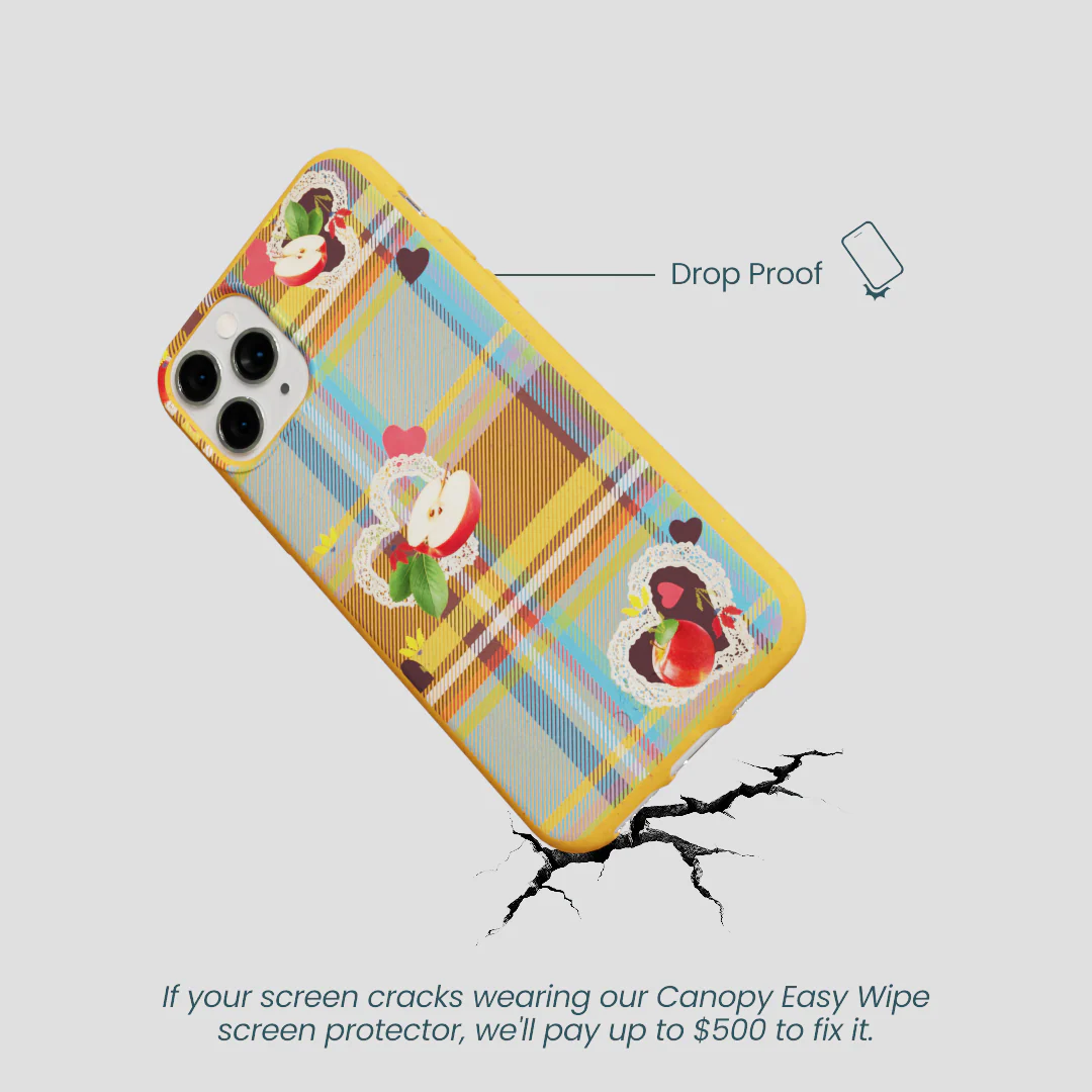 Honey Apple Plaid iPhone 11 Pro Case - Image 5