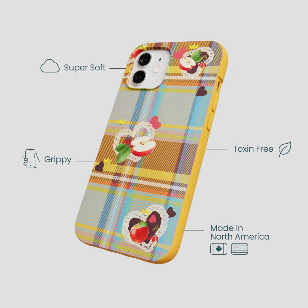 Honey Apple Plaid iPhone 12/ iPhone 12 Pro Case - Image 4