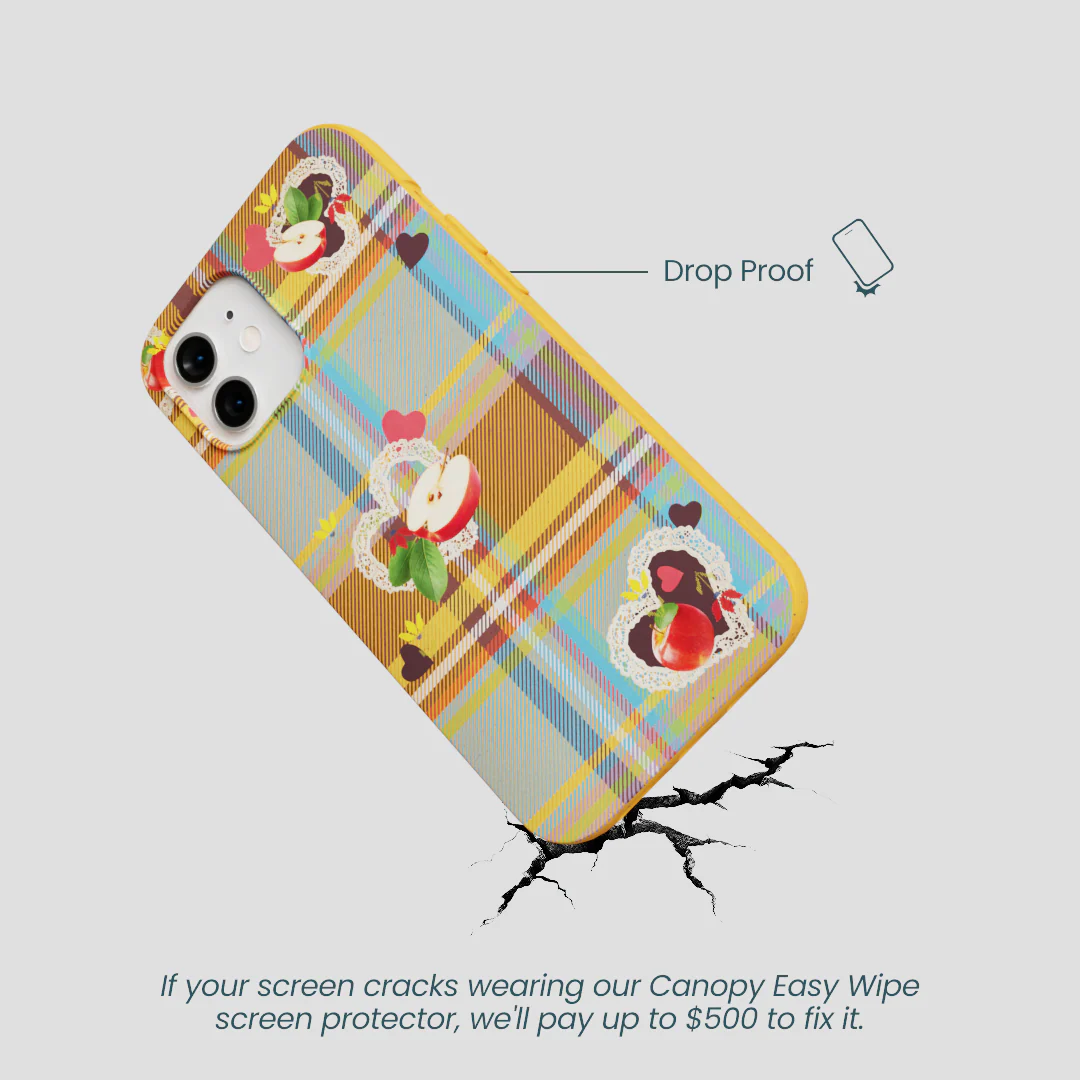 Honey Apple Plaid iPhone 12/ iPhone 12 Pro Case - Image 5