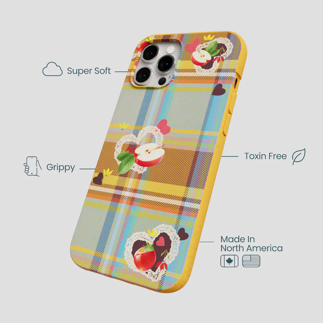 Honey Apple Plaid iPhone 12 Pro Max Case - Image 4