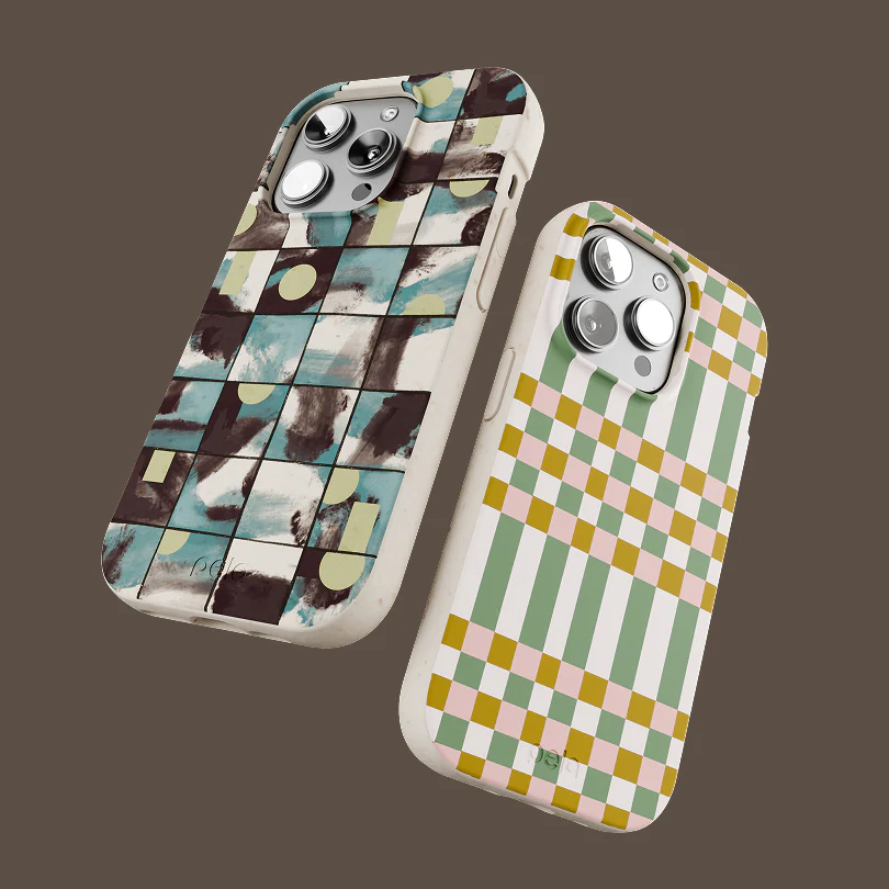 Honey Apple Plaid iPhone 13 Mini Case - Image 11