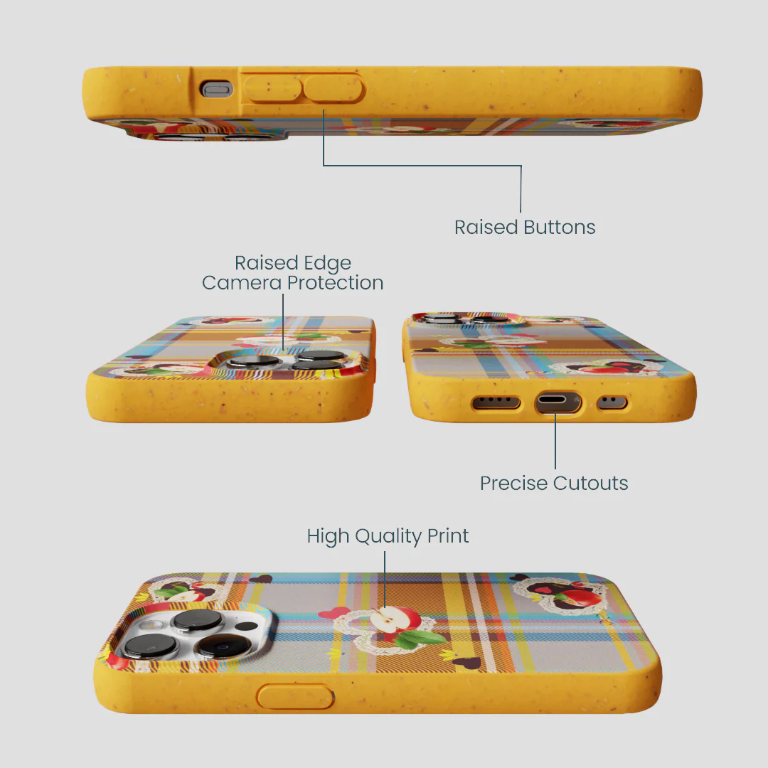 Honey Apple Plaid iPhone 13 Pro Max Case - Image 3