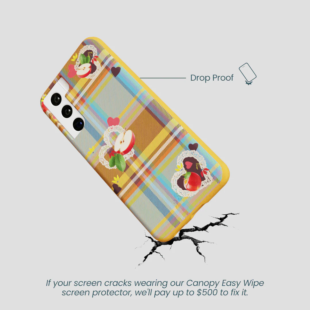 Honey Apple Plaid Samsung Galaxy S21 Case - Image 5