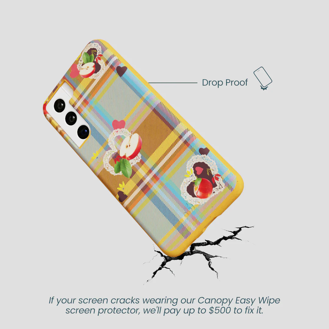 Honey Apple Plaid Samsung Galaxy S22 Case - Image 5