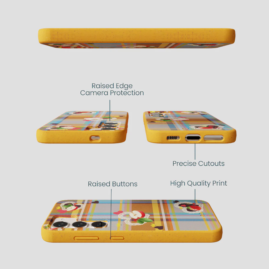Honey Apple Plaid Samsung Galaxy S23 Case - Image 3