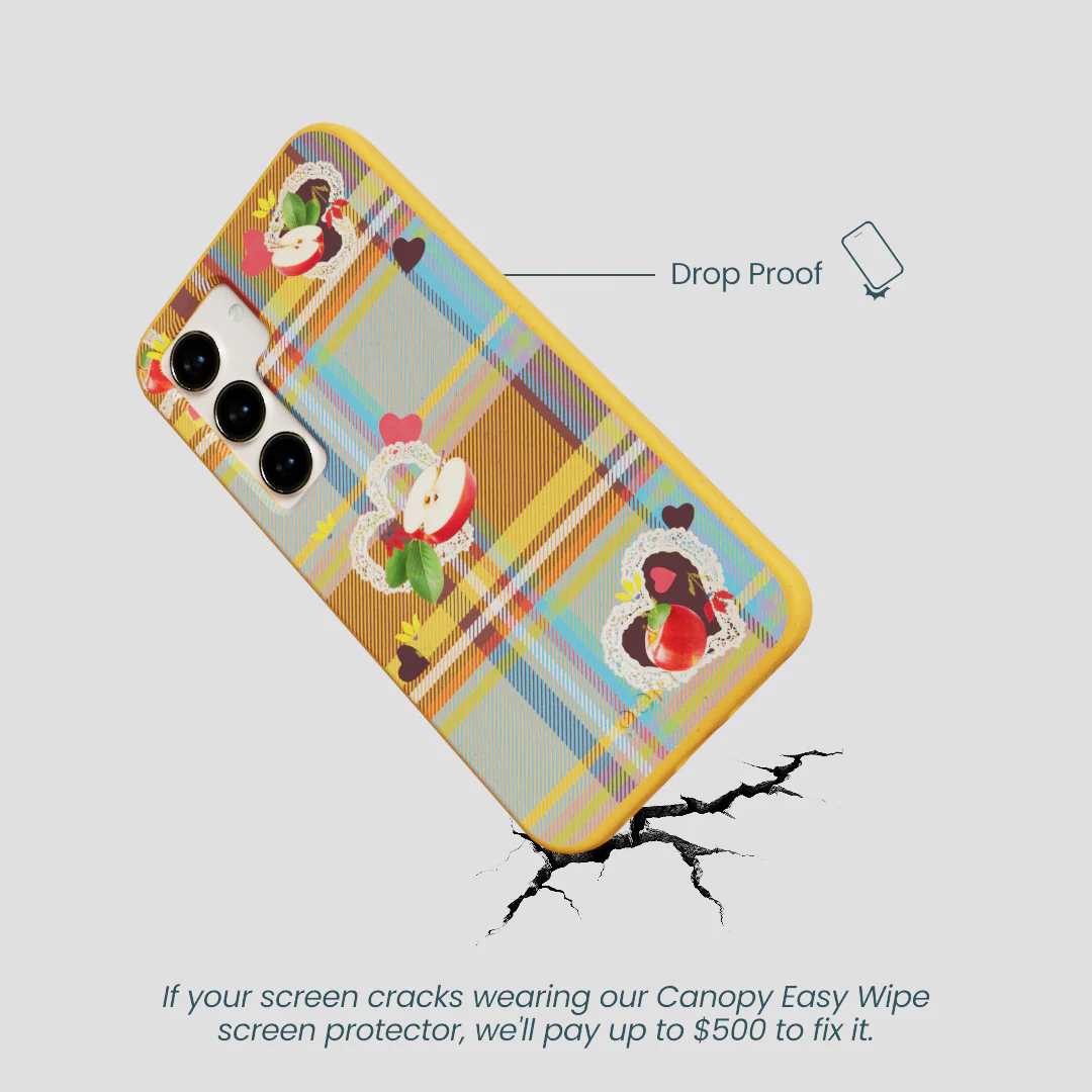 Honey Apple Plaid Samsung Galaxy S23 Case - Image 5