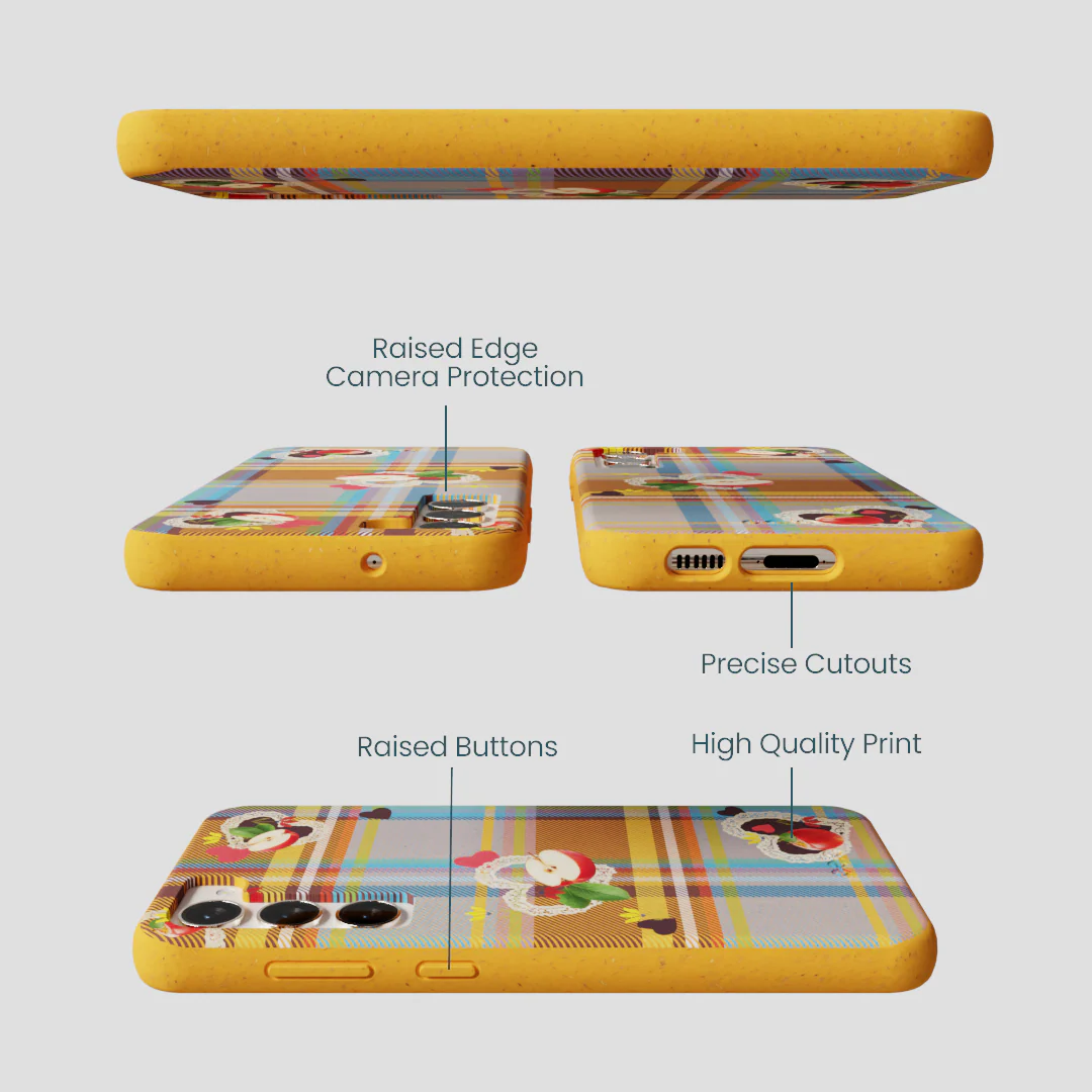 Honey Apple Plaid Samsung Galaxy S23+(Plus) Case - Image 3