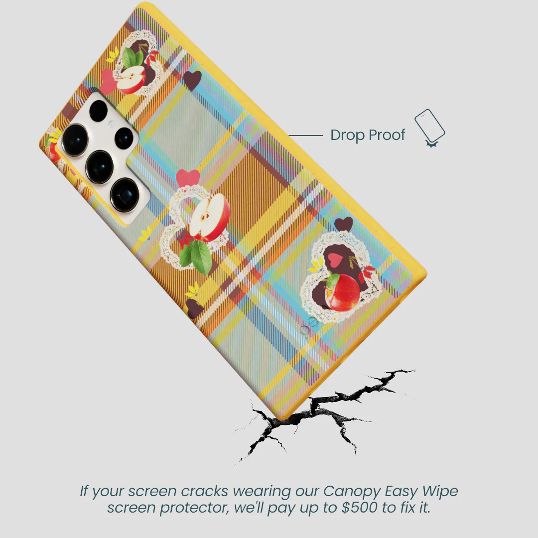 Honey Apple Plaid Samsung Galaxy S24 Ultra Case - Image 5