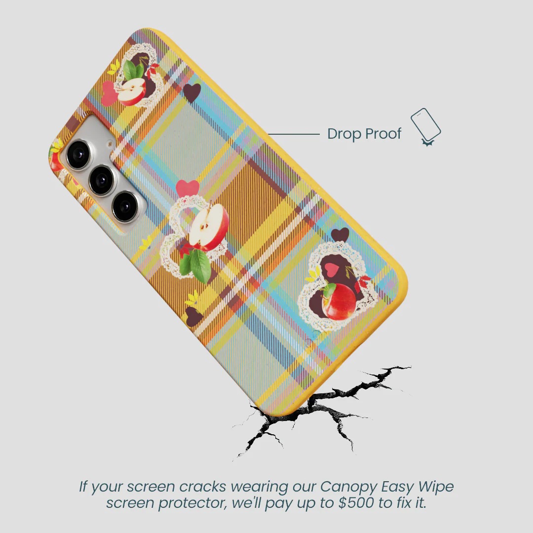 Honey Apple Plaid Samsung Galaxy S25+(Plus) Case - Image 5