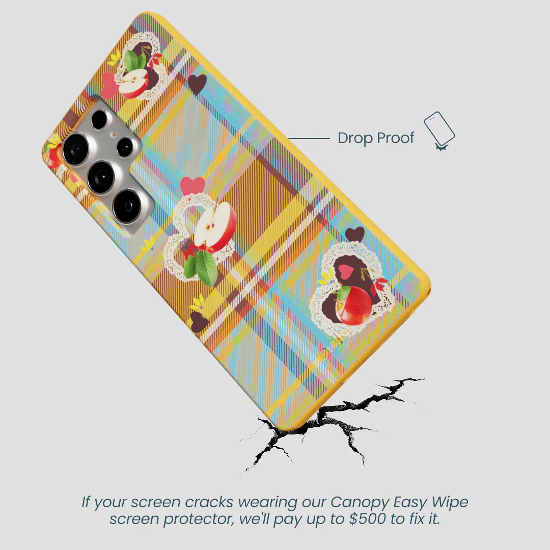 Honey Apple Plaid Samsung Galaxy S25 Ultra Case - Image 5