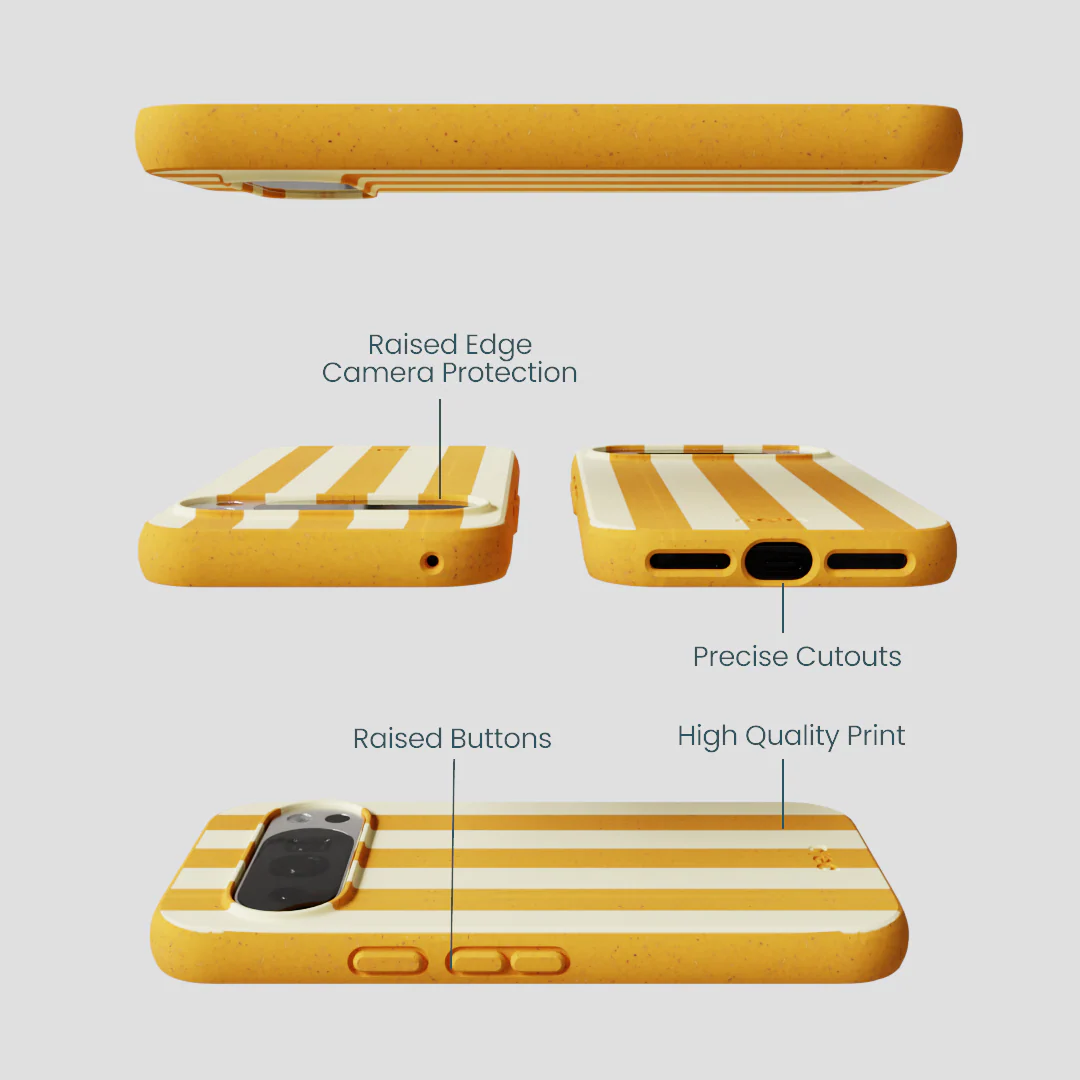 Honey Big Butter Stripes Google Pixel 10/10 Pro Case - Image 2