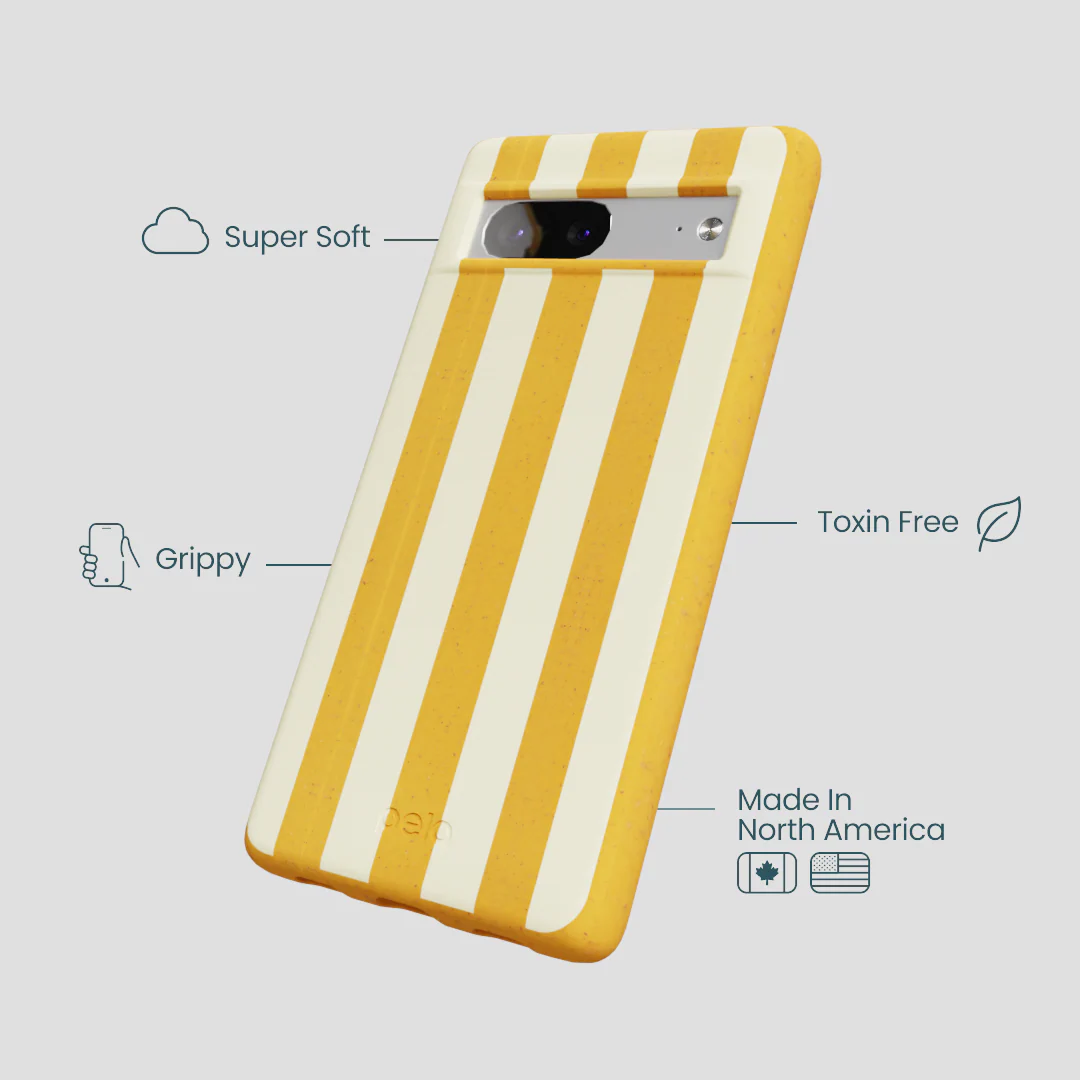 Honey Big Butter Stripes Google Pixel 7 Case - Image 3