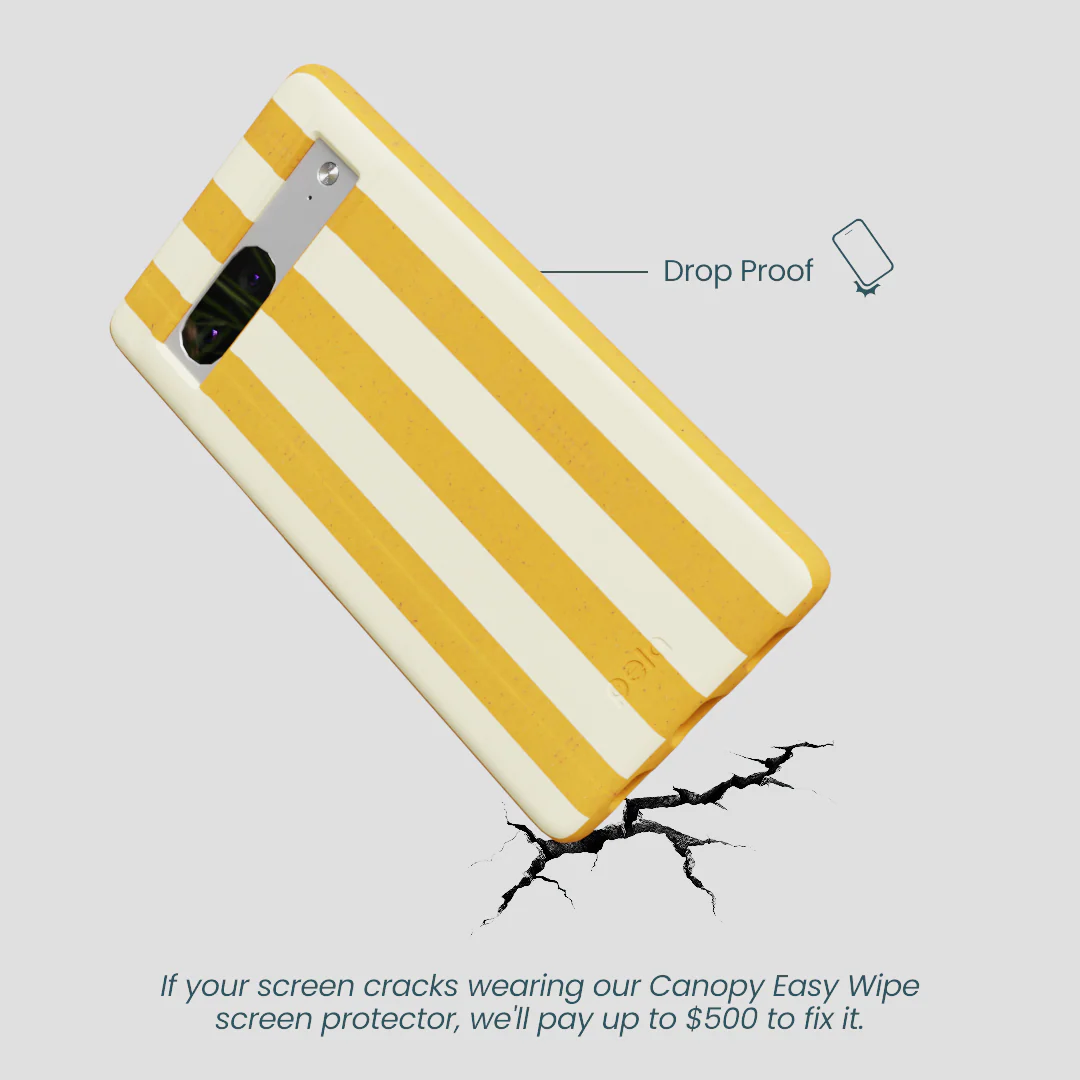 Honey Big Butter Stripes Google Pixel 7a Case - Image 4