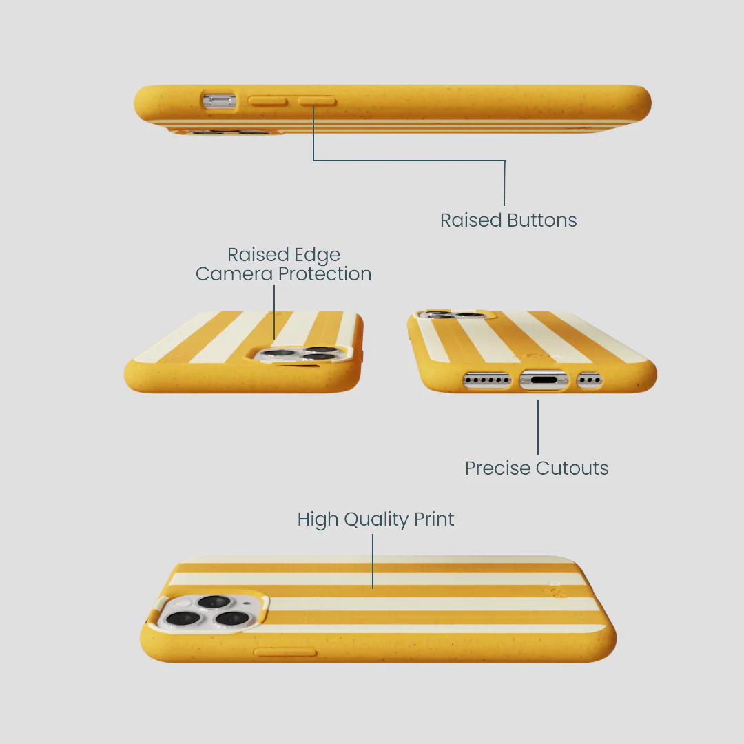 Honey Big Butter Stripes iPhone 11 Pro Case - Image 2