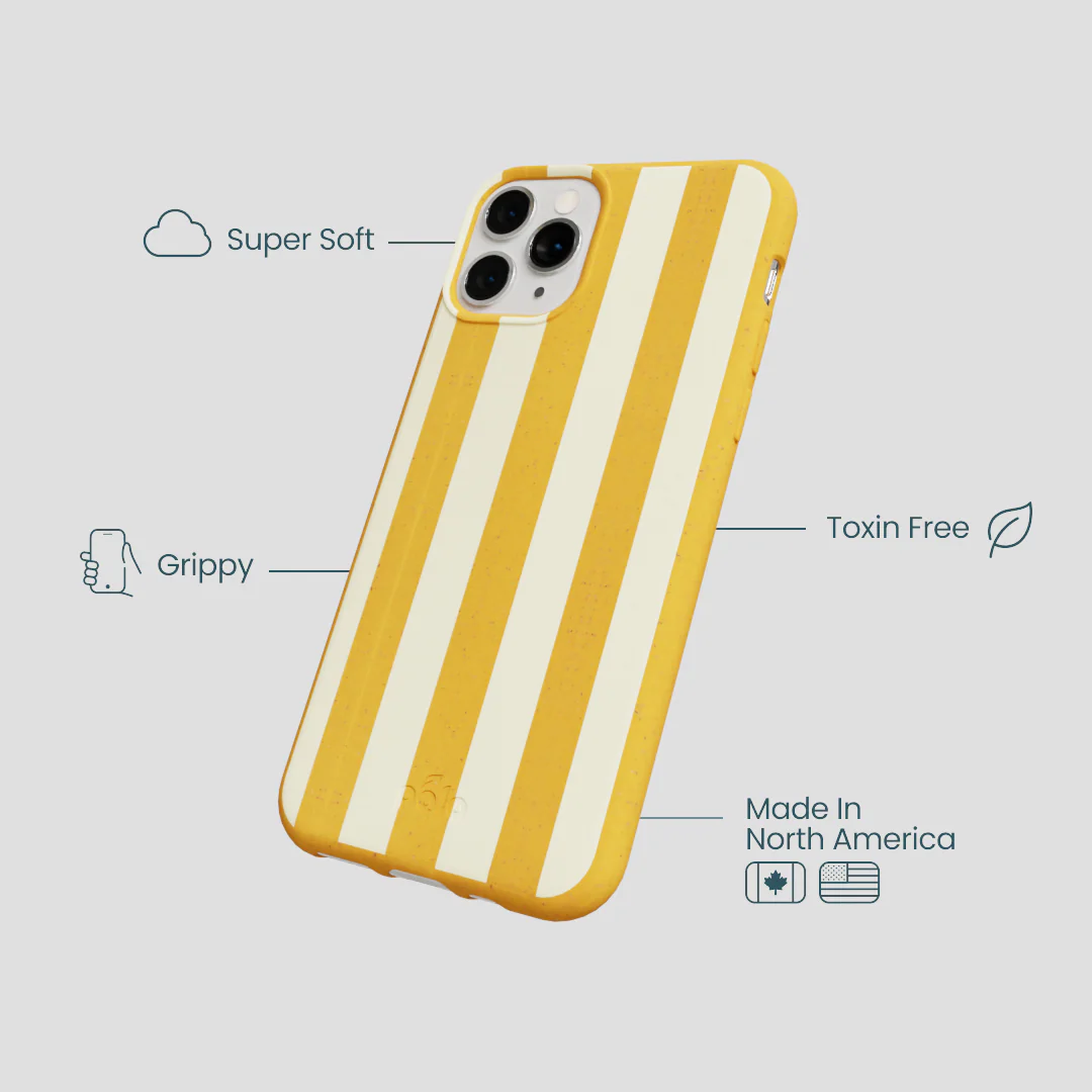 Honey Big Butter Stripes iPhone 11 Pro Case - Image 3