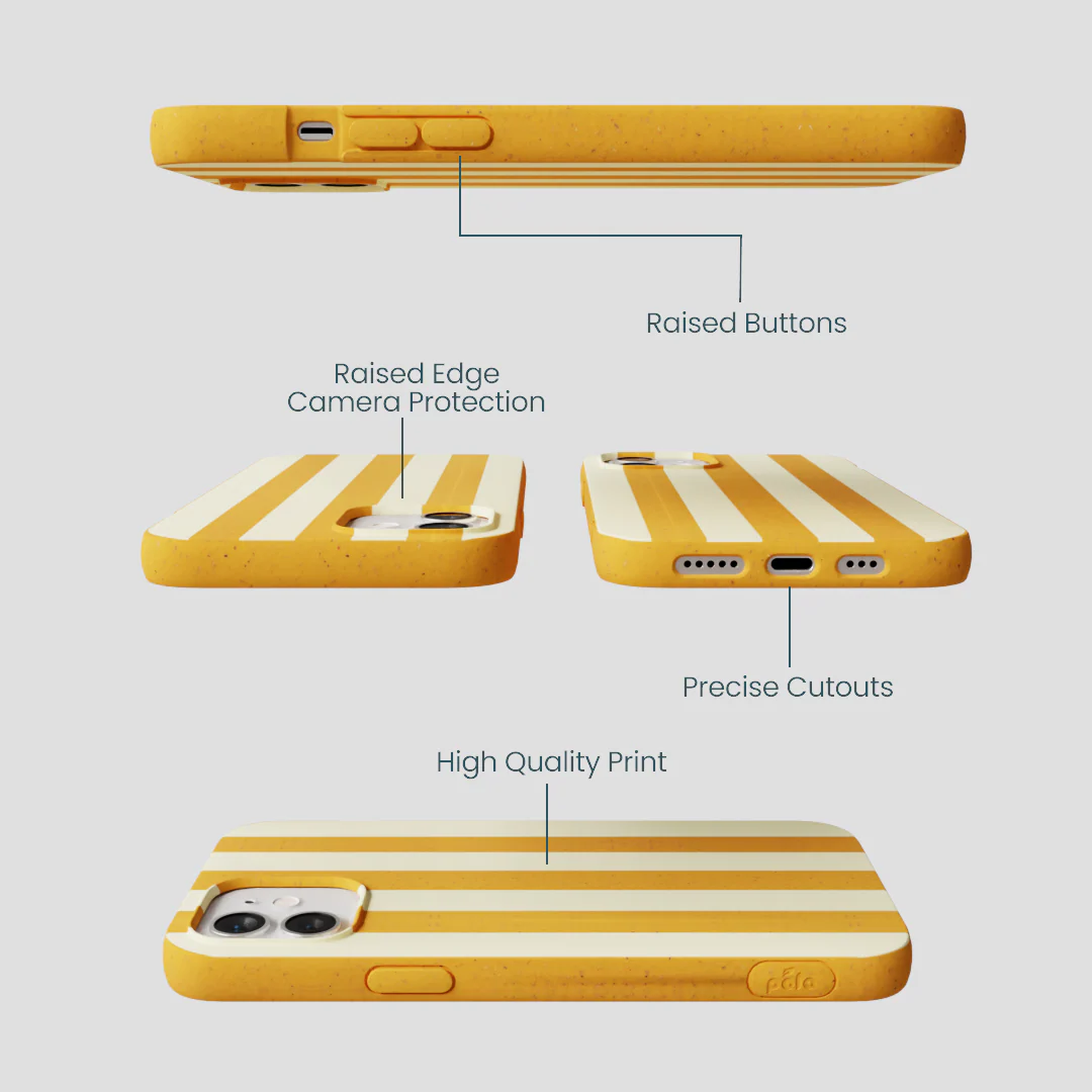 Honey Big Butter Stripes iPhone 12/ iPhone 12 Pro Case - Image 2
