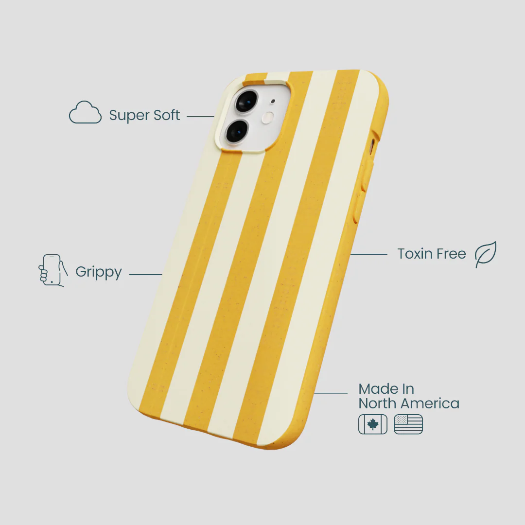 Honey Big Butter Stripes iPhone 12/ iPhone 12 Pro Case - Image 3