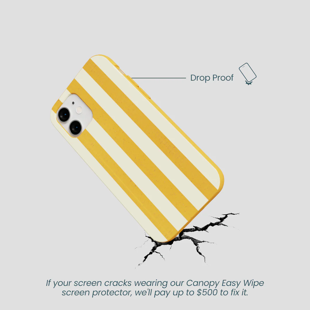 Honey Big Butter Stripes iPhone 12 Mini Case - Image 4