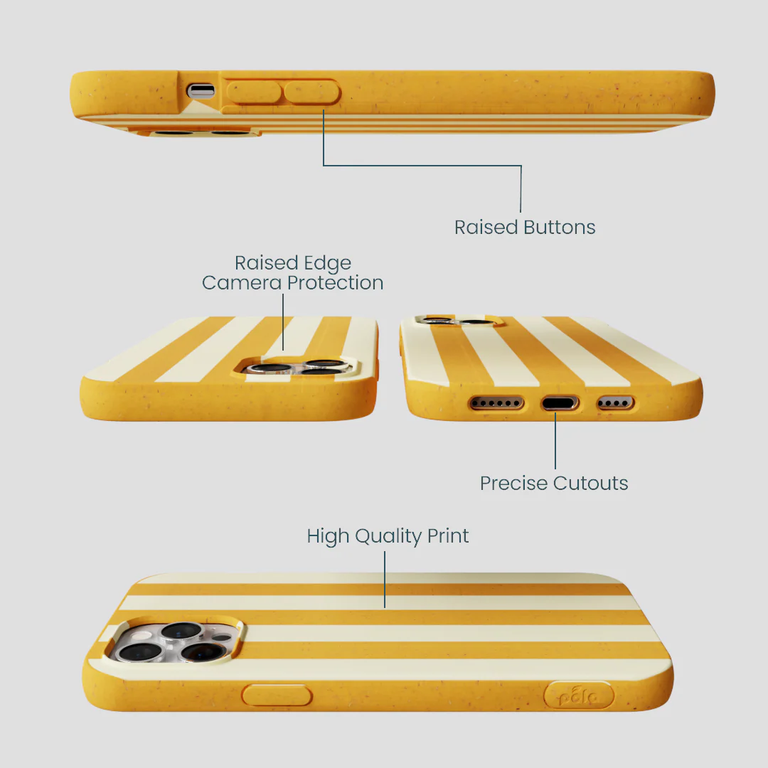 Honey Big Butter Stripes iPhone 12 Pro Max Case - Image 2