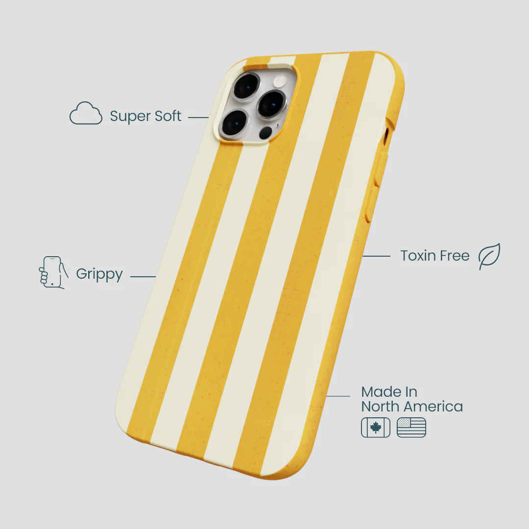 Honey Big Butter Stripes iPhone 12 Pro Max Case - Image 3