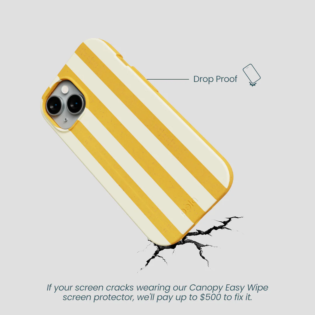 Honey Big Butter Stripes iPhone 14 Case - Image 4