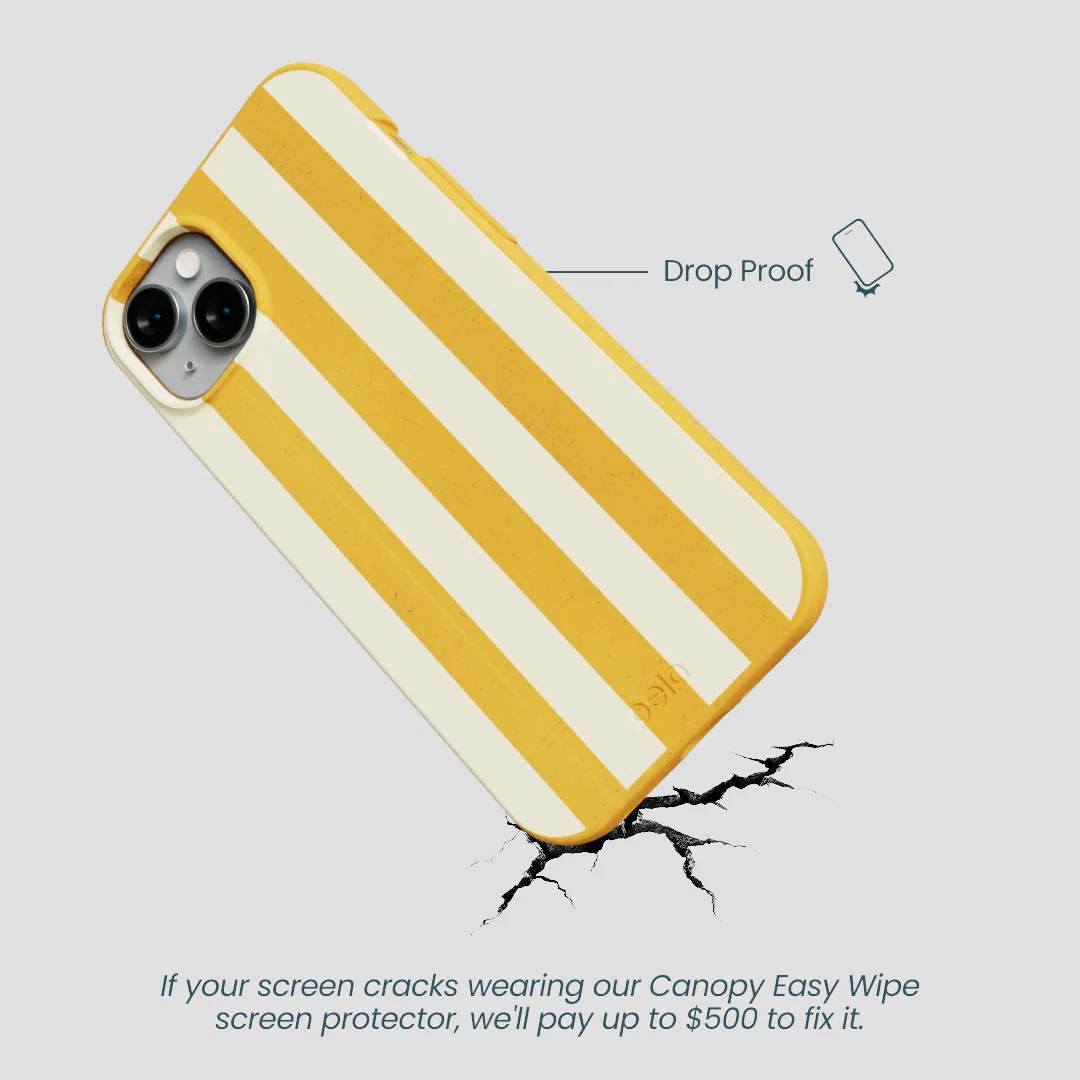 Honey Big Butter Stripes iPhone 14 Plus Case - Image 4