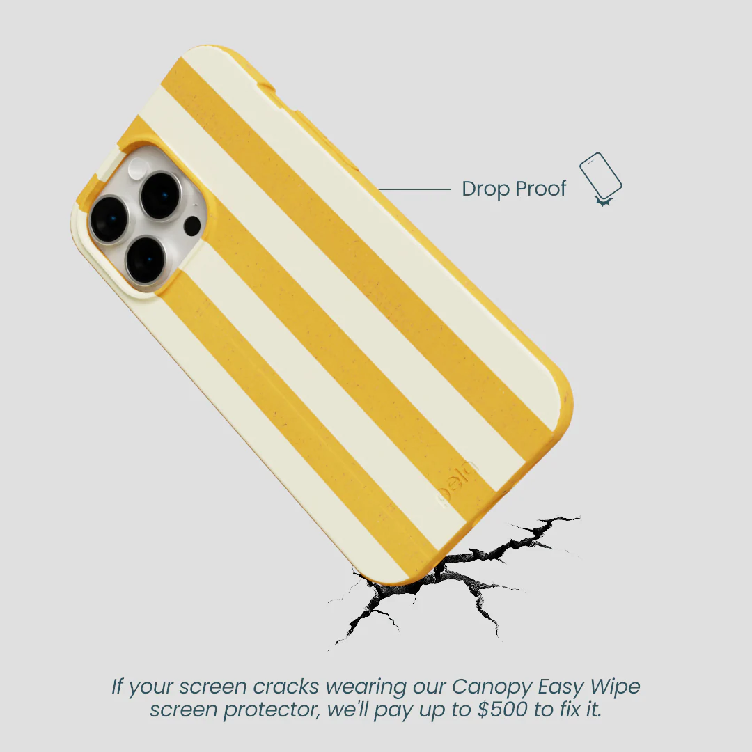 Honey Big Butter Stripes iPhone 14 Pro Max Case - Image 4