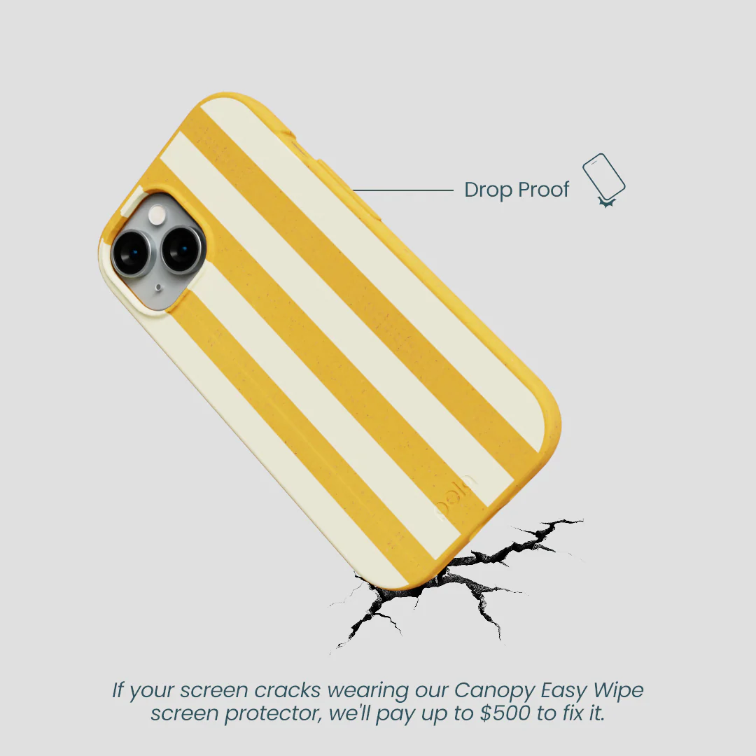 Honey Big Butter Stripes iPhone 15 Case - Image 4
