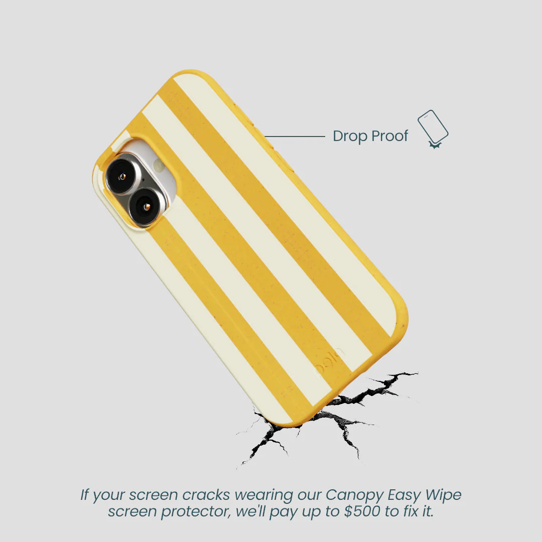 Honey Big Butter Stripes iPhone 16 Case - Image 4