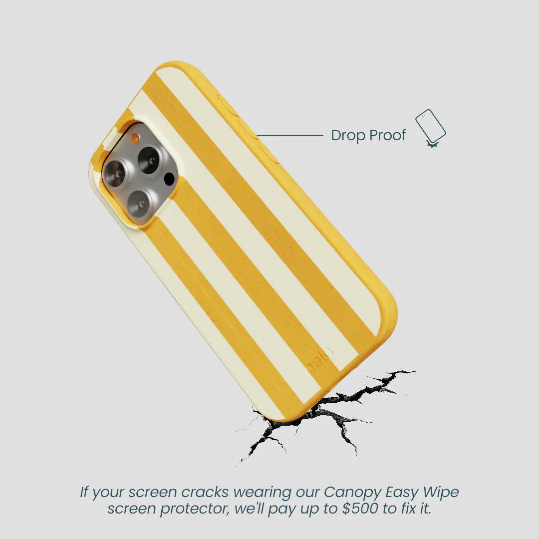 Honey Big Butter Stripes iPhone 16 Pro Case - Image 4