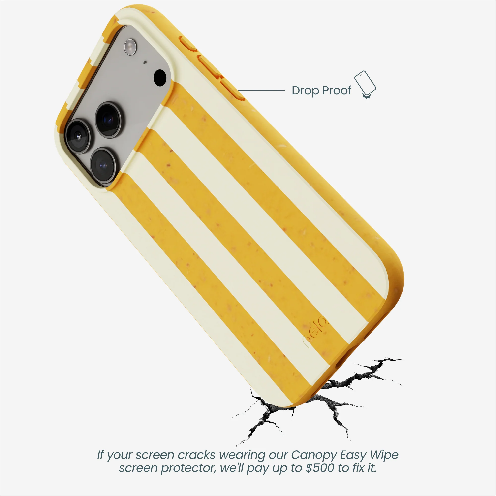Honey Big Butter Stripes iPhone 17 Pro Max Case - Image 4