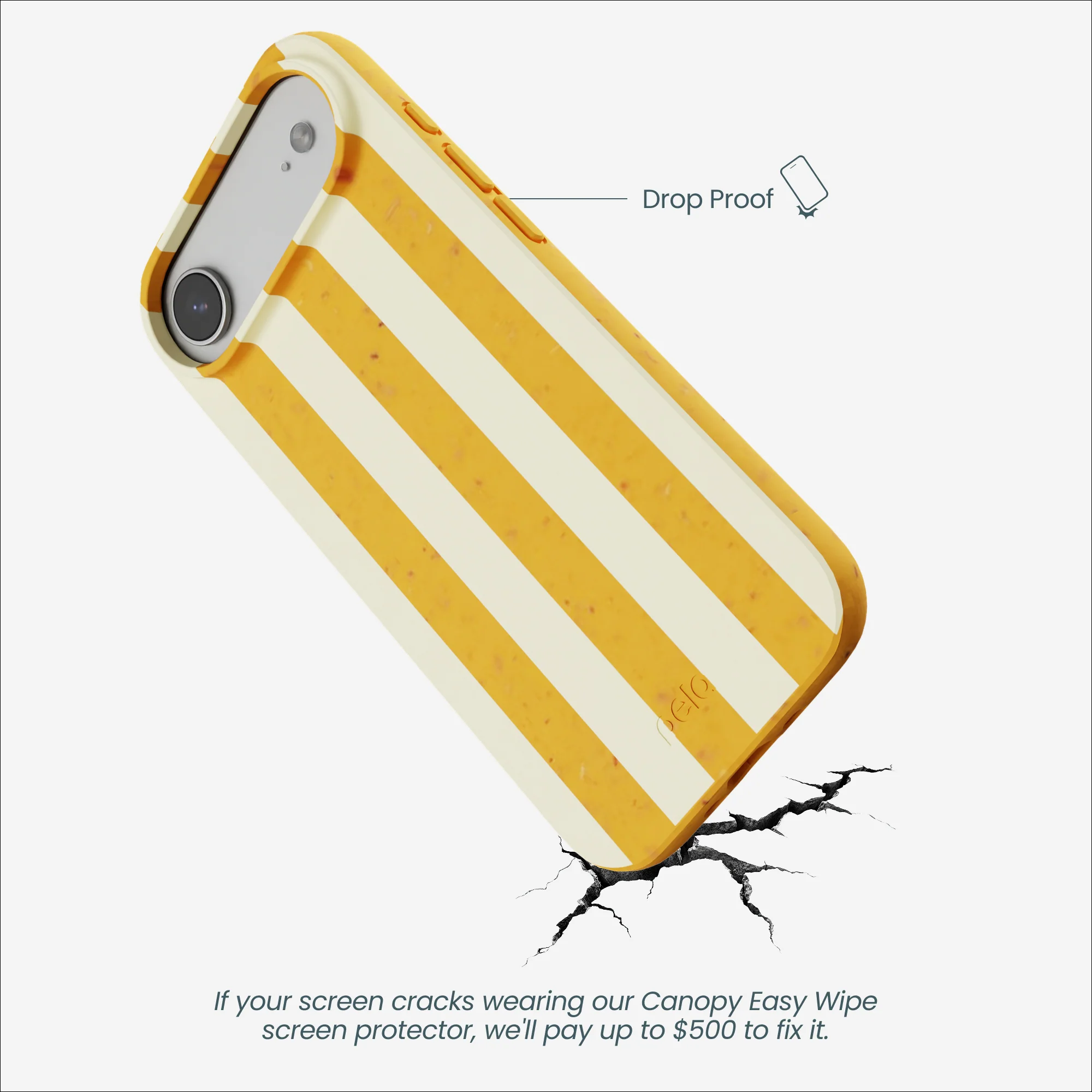 Honey Big Butter Stripes iPhone Air Case - Image 4