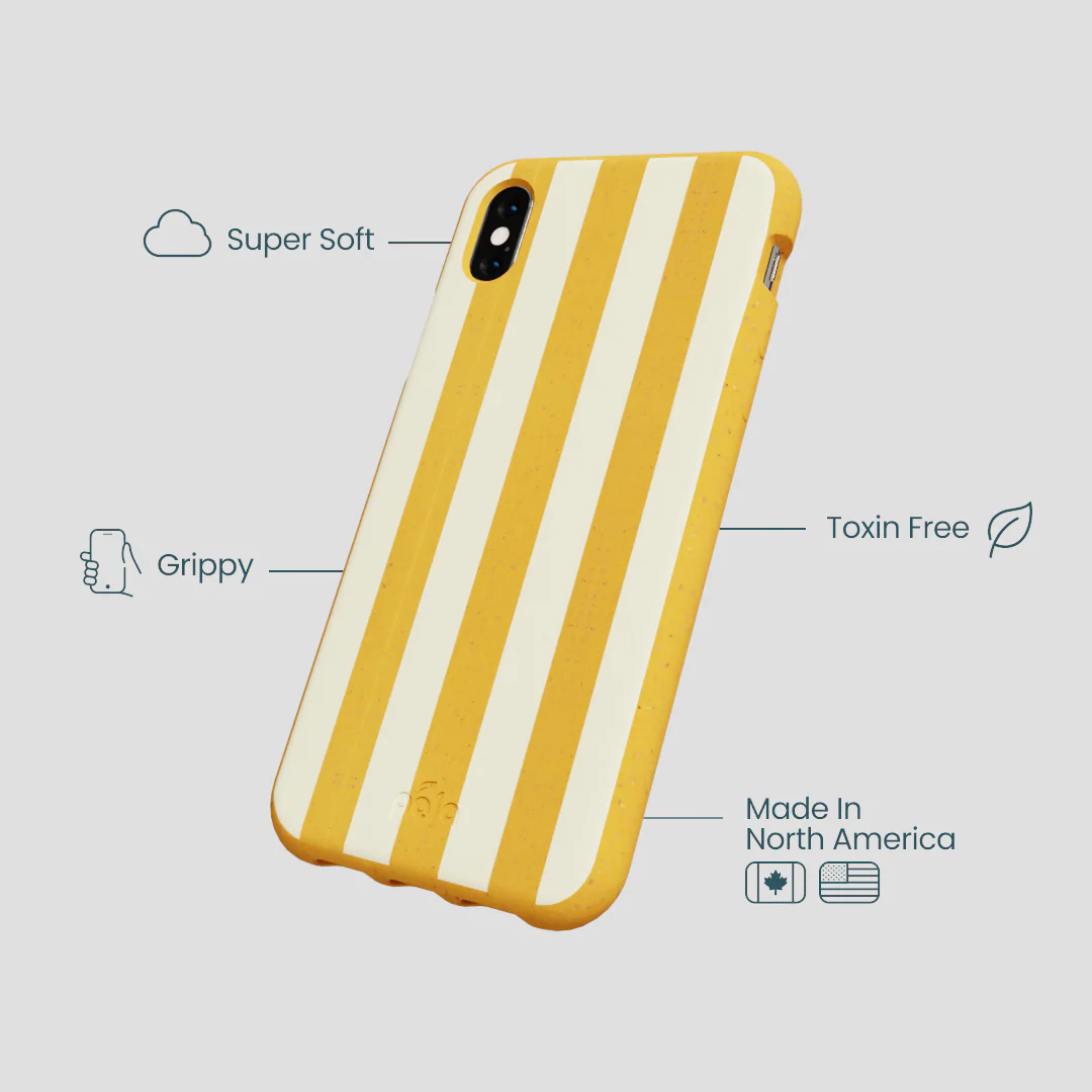 Honey Big Butter Stripes iPhone XR Case - Image 3
