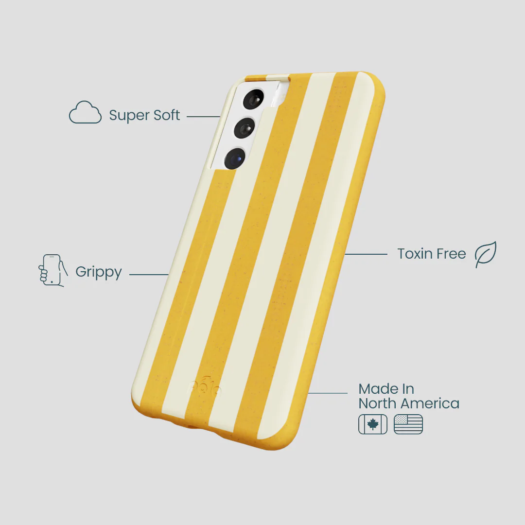 Honey Big Butter Stripes Samsung Galaxy S21 Case - Image 3