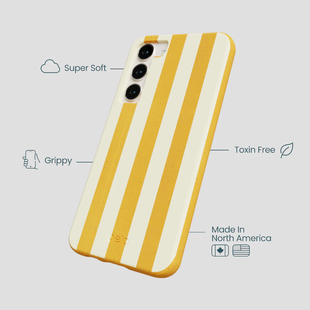 Honey Big Butter Stripes Samsung Galaxy S23+(Plus) Case - Image 3