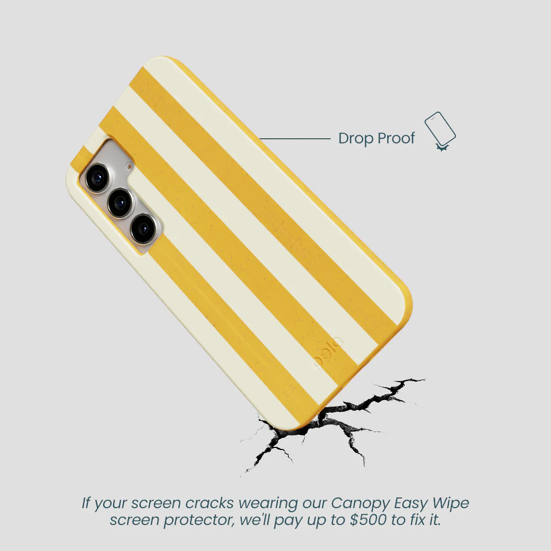 Honey Big Butter Stripes Samsung Galaxy S25 Case - Image 4