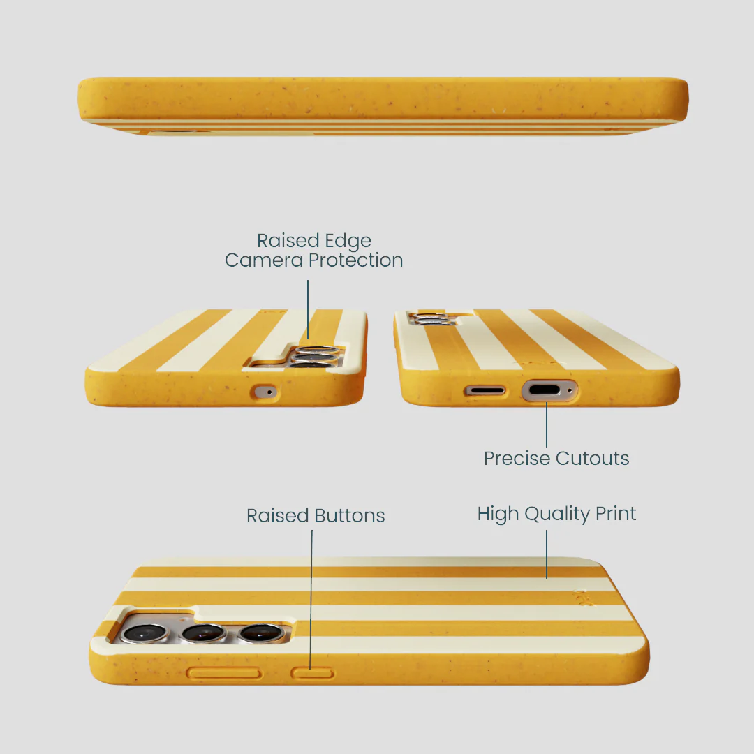 Honey Big Butter Stripes Samsung Galaxy S25+(Plus) Case - Image 2